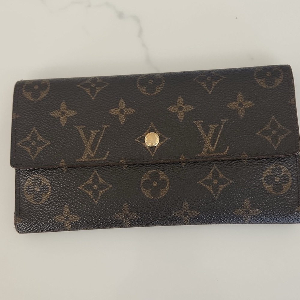 Louis Vuitton Sarah Classic Monogram Brown Wallet